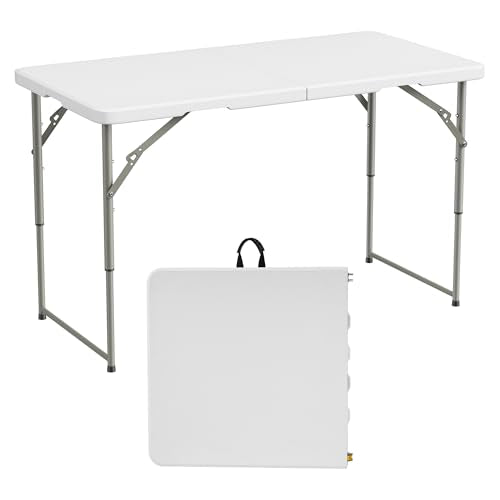 4 Foot Folding Utility Table for Indoor Outdoor Use
