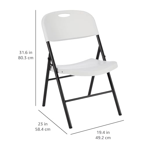 6-Pack Amazon Basics Foldable Plastic Chairs
