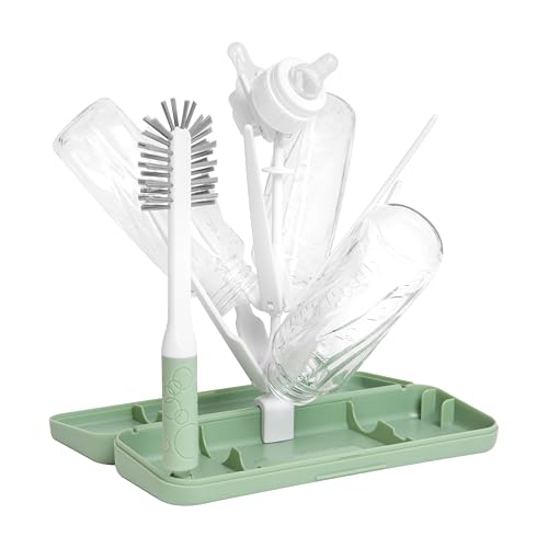 Ubbi Travel Bottle Drying Rack and Brush Set