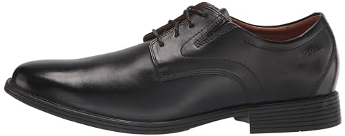 Clarks Black Leather Oxford Shoes for Men