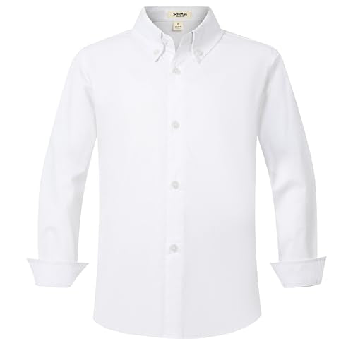 Boys Cotton Long Sleeve Dress Shirt