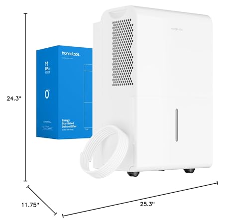 50 Pint hOmeLabs WiFi Dehumidifier with Pump