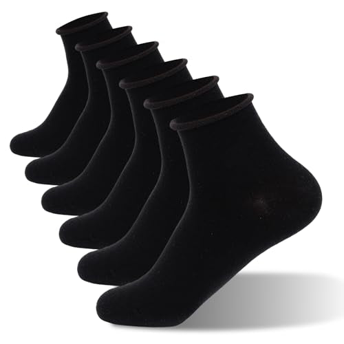 6 Pack Copper Infused Ankle Socks Moisture Wicking