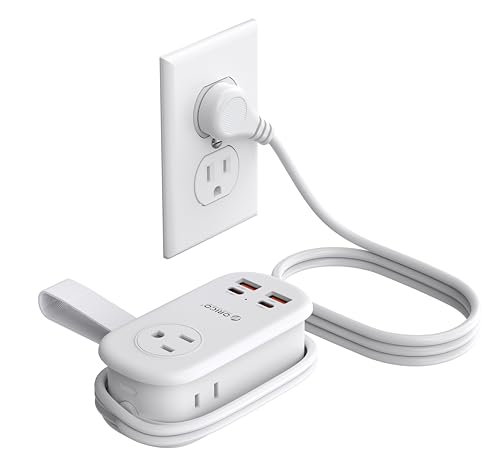 65W GaN Travel Power Strip with USB and AC