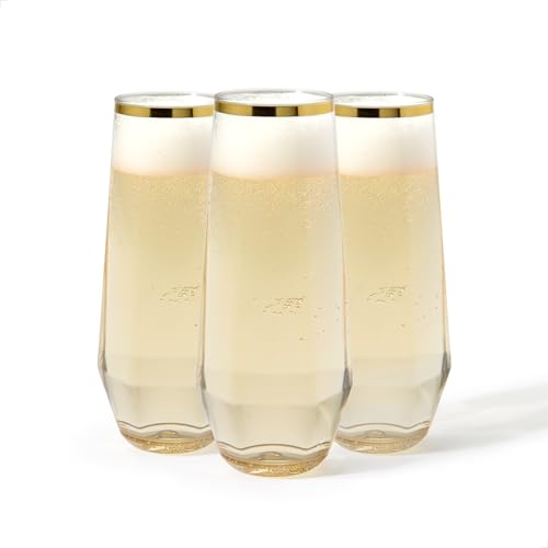 12 Pack TOSSWARE 9oz Plastic Champagne Flutes