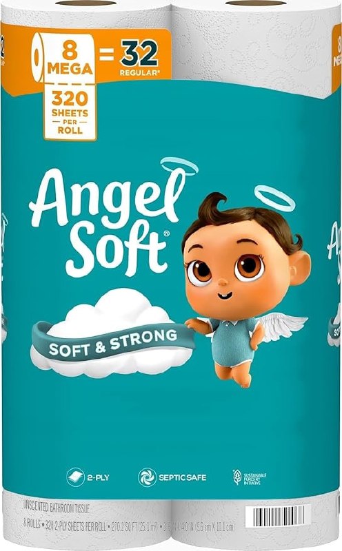 4 Mega Roll Soft Strong Toilet Paper