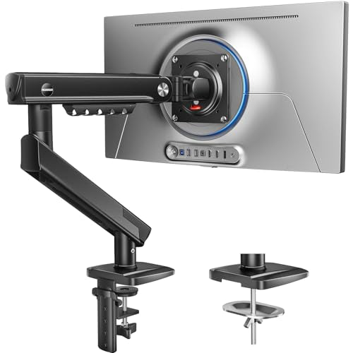 Gas Spring Adjustable Single Monitor Arm Mount