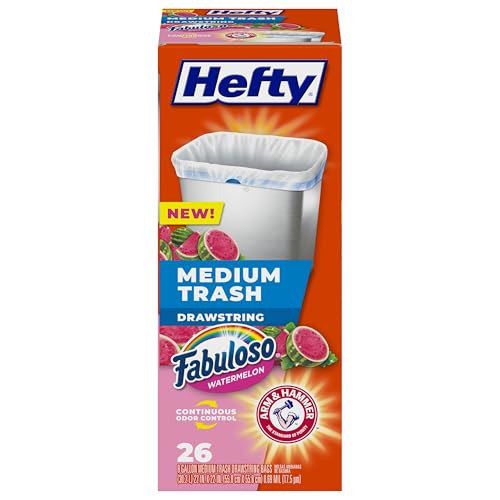 26 Count Hefty 8 Gallon Scented Trash Bags