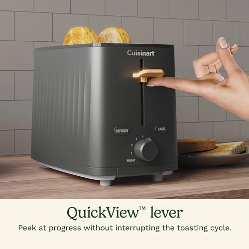 Cuisinart Soho™ Collection 2-Slice Toaster, 7 Toaster Setting, Defrost, Reheat, and Bagel Setting, Convenient Rear Cord Storage, Black, CPT-7BK