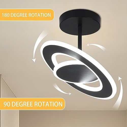 EIDEARAY Modern LED Ceiling Light Acrylic Hallway Light 30W Cool White Multi-Directional Ceiling Lamp Adjustable Flush Mount Ceiling Light Fixtures for Bedroom Kitchen Balcony Corridor Stair Aisle