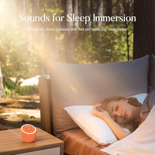 Hotmoon White Noise Sound Machine with Night Light