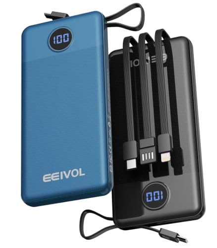 2 Pack Slim 10000mAh Portable Charger Power Bank