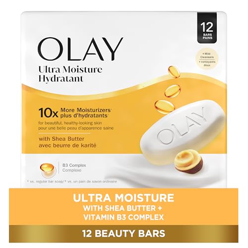 12 Pack Olay Ultra Moisture Shea Butter Beauty Bars