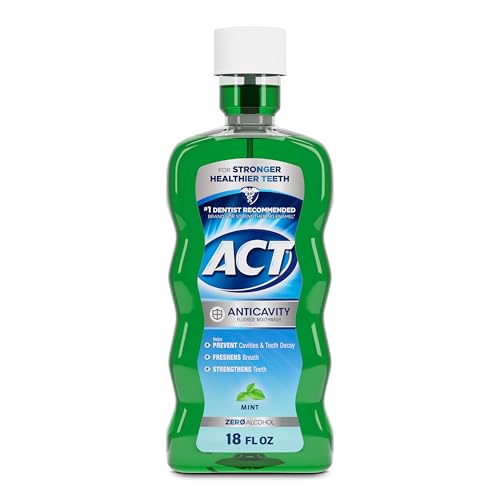 18 fl oz ACT Zero Alcohol Anticavity Mouthwash Fluoride