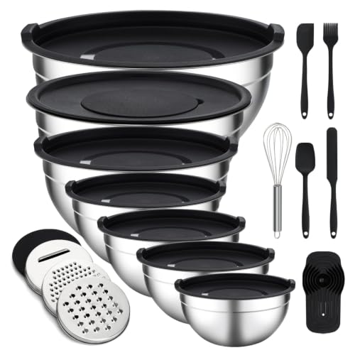 16 Piece Mixing Bowls with Lids Set