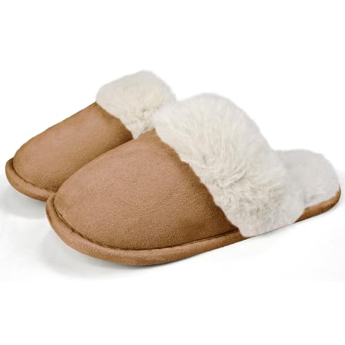 Memory Foam Fuzzy Indoor Outdoor Slippers