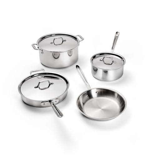 All-Clad D3 7-Piece Stainless Steel Cookware Set