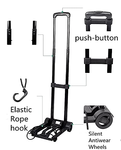 Lightweight Folding Luggage Cart with Wheels