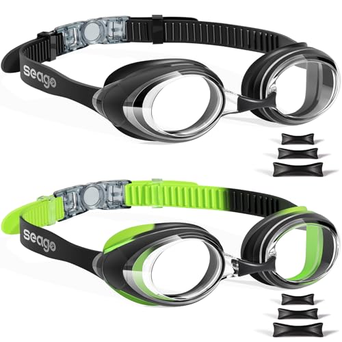 2 Pack Anti-Fog UV Protection Swimming Goggles