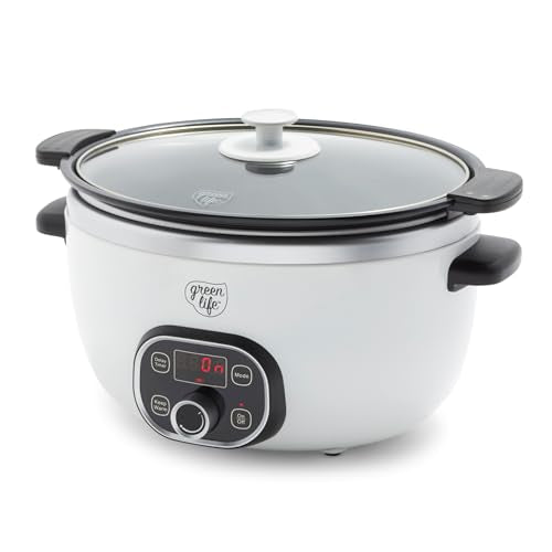 8 Quart PFAS-Free Ceramic Nonstick Programmable Slow Cooker