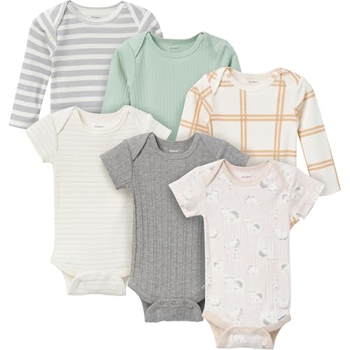 Gerber Short and Long Sleeve Baby Onesies Bodysuits