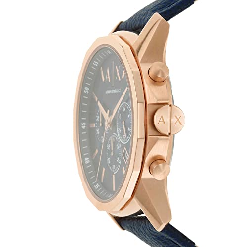 Armani Exchange Men's Chronograph Leather Watch