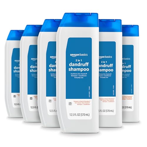 6 Pack Amazon Basics Dandruff Shampoo and Conditioner