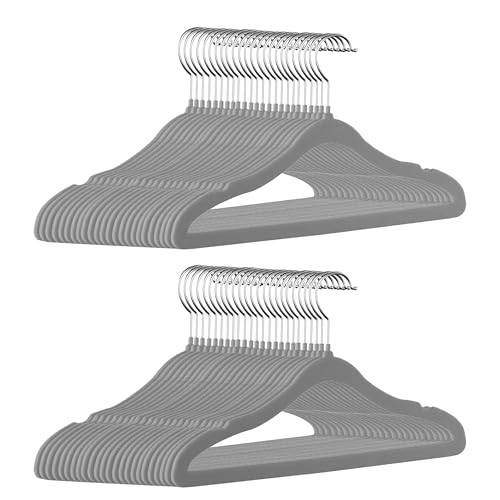 50 Pack Velvet Kids Clothes Hangers