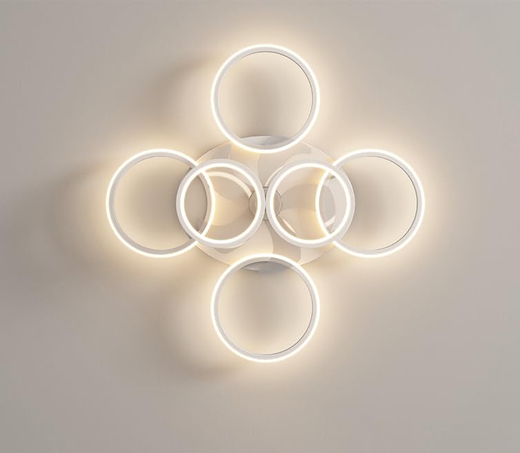 Anyeark Modern Low Profile Ceiling Fan with Light