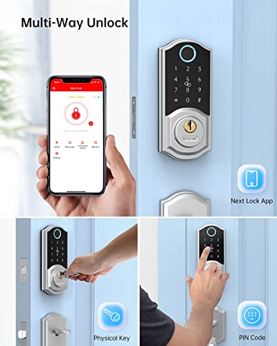 SMONET Smart Deadbolt Keyless Entry Fingerprint Lock