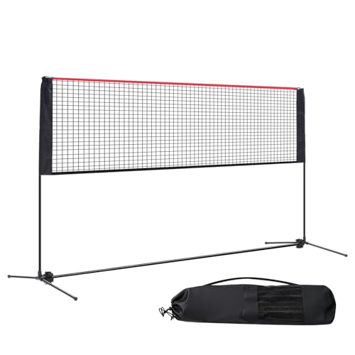 Adjustable Portable Badminton and Pickleball Net Set