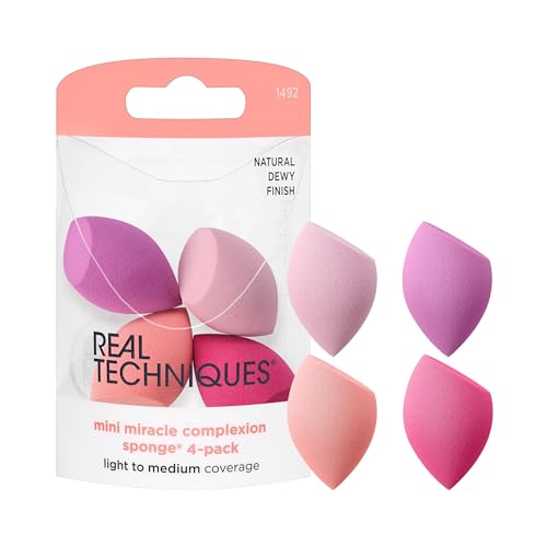 4 Pack Real Techniques Mini Makeup Sponges