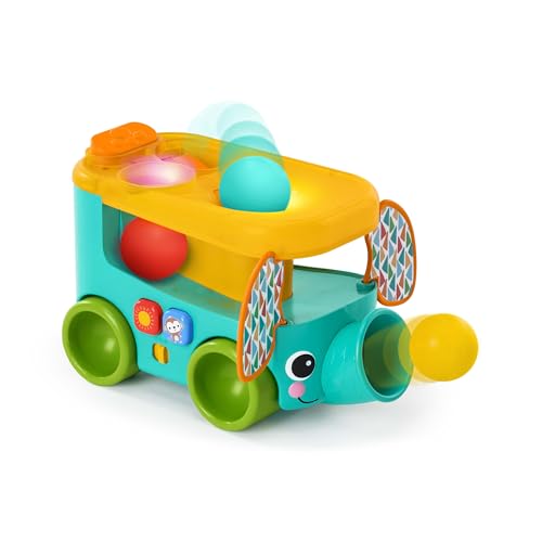 Bright Starts Pop and Roll Safari Bus Baby Toy