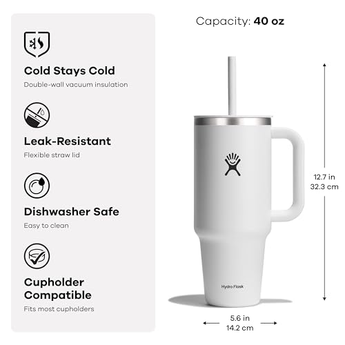 Hydro Flask 40 Oz Stainless Steel Travel Tumbler