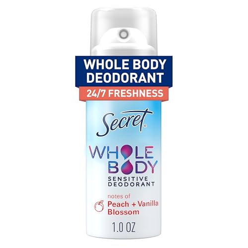Secret Whole Body Deodorant Spray, Travel Size 1 oz