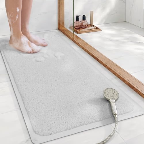 Non Slip Foot Scrubber Shower Mat 16x40 Inch