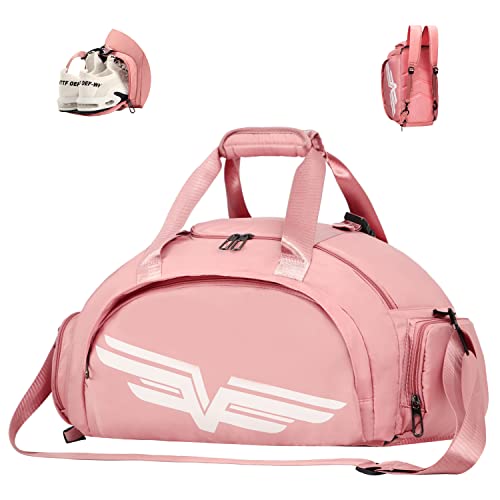 30L Gym Duffle Bag with Wet Pocket & Shoe Compartment
