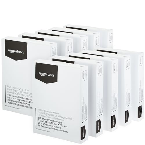 10 Ream Amazon Basics Multipurpose Copy Printer Paper