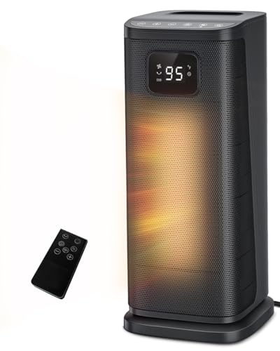 1500W Oscillating Ceramic Space Heater with Thermostat