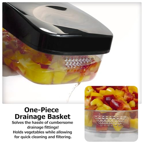 KITIDEA Vegetable Chopper with Container and Dicer