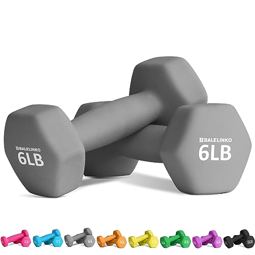 6LB Pair Neoprene Dumbbells Free Weights