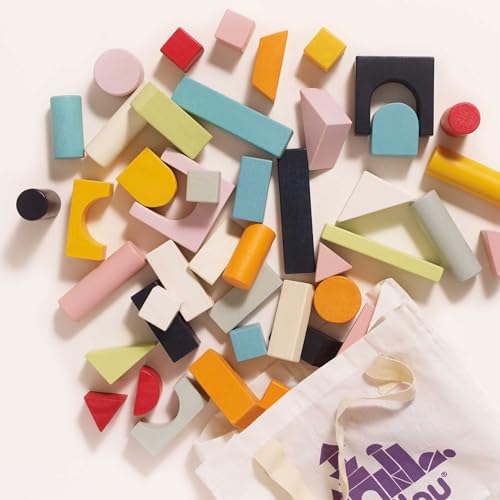 60-Piece Le Toy Van Wooden Building Blocks Set