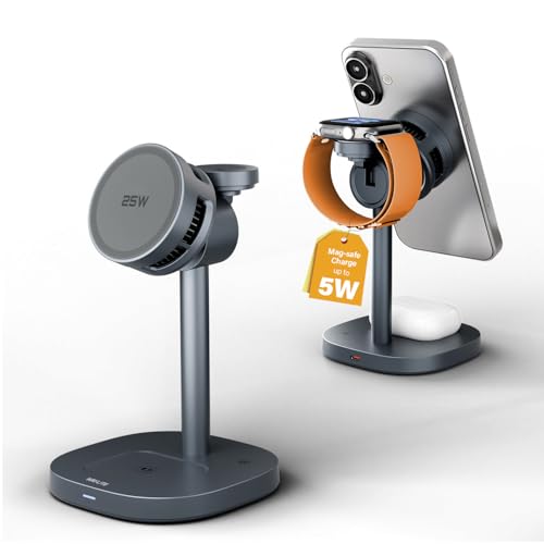 25W 3-in-1 MagSafe Wireless Charging Station