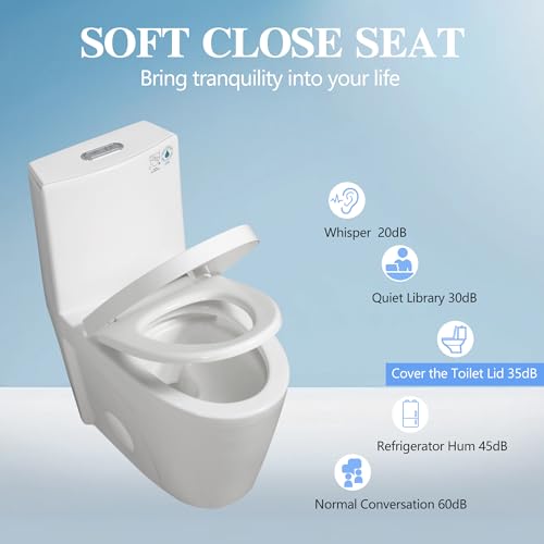 Favfurish Dual-Flush Elongated One Piece Toilet