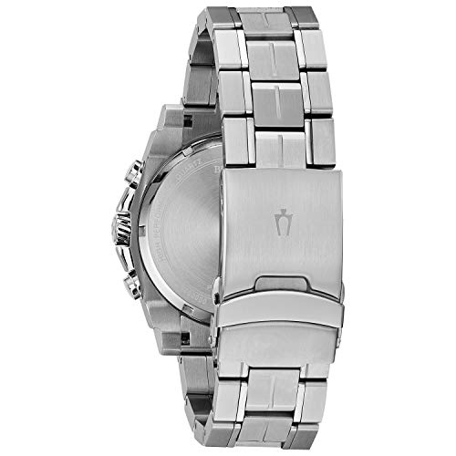 Bulova Men's 8-Hand Chronograph Watch with Blue Accents
