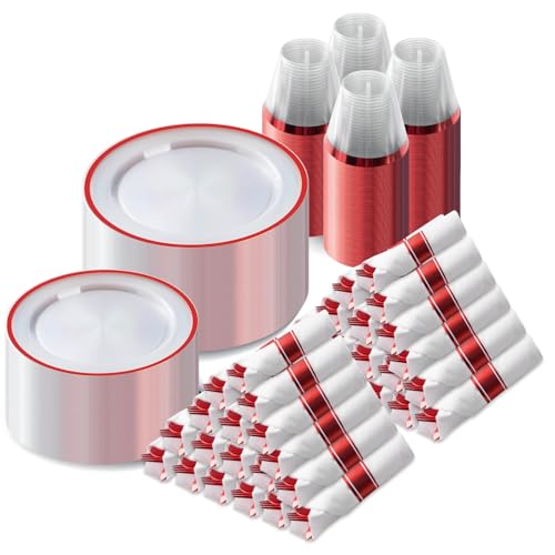 700 Piece Disposable Dinnerware Set (100 Guests)