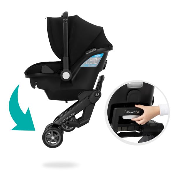 Evenflo Shyft DualRide Infant Car Seat and Stroller Combo (Bryson Blue)