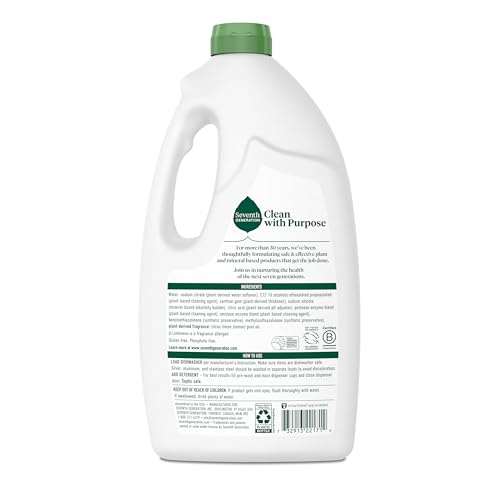42 oz Seventh Generation Dishwasher Gel, 6 Pack