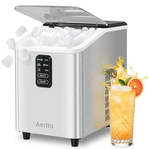 26lb Countertop Ice Maker with Self-Cleaning