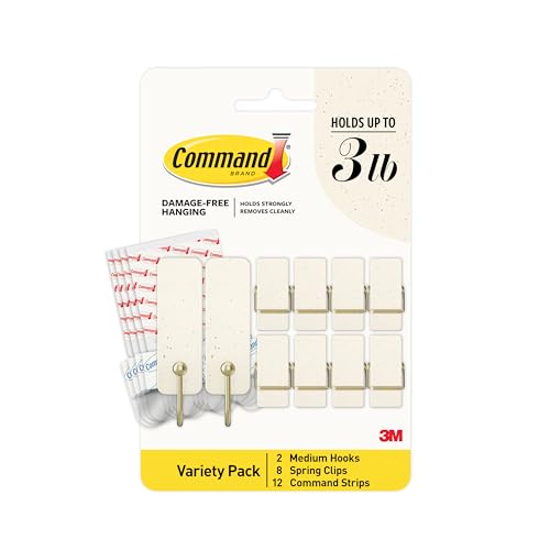 10 Piece Command Hook and Spring Clip Set